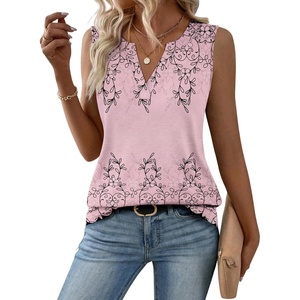 Zeagoo Womens V Neck Tank Tops 2026 Summer Tops Casual Sleeveless Shirts Loose Fit Dressy Business Work Clothes(Sf190)
