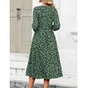 Zeagoo 3/4 Sleeve Women’s Dress Casual Flowy A-Line Midi Tshirt Dresses with Pockets Crewneck Vocation Boho Beach Sundress(Xh527)
