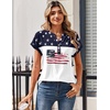 Zeagoo Women Tops Summer Short Sleeve T Shirts V Neck Dressy Casual Work Blouses Fashion Boho Clothes S-3XL(Gq39)
