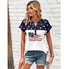 Zeagoo Women Tops Summer Short Sleeve T Shirts V Neck Dressy Casual Work Blouses Fashion Boho Clothes S-3XL(Gq39)