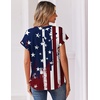 Zeagoo Women Tops Summer Short Sleeve T Shirts V Neck Dressy Casual Work Blouses Fashion Boho Clothes S-3XL(Gq41)