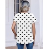 Zeagoo Womens Tops Short Sleeve Cute Summer Blouses Crew Neck Dressy Casual T Shirts Work Clothes S-2XL(Jh592- Polka Dots)