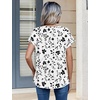 Zeagoo Womens Tops Short Sleeve Cute Summer Blouses Crew Neck Dressy Casual T Shirts Work Clothes S-2XL(Sf291-white)