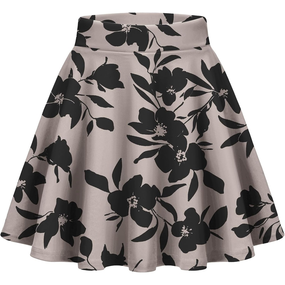 image:imageZeagoo Womens Skirt Basic Mini Skater Skirt 2026 Summer Skirts Stretchable High Waist ALine Party Club SkirtsSf84