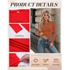 Zeagoo Women Long Sleeve Shirts Fitted Going Out Tops Crop Basic Tee Casual Work Clothes Trendy Fall Outfits XS-XL(Caramel)