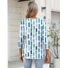 Zeagoo Womens 3/4 Length Sleeve Tops V Neck Dressy Casual T Shirts Pleated Business Work Blouses Basic Tees S-3XL(Cx329)