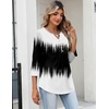 Zeagoo Womens 3/4 Length Sleeve Tops V Neck Dressy Casual T Shirts Pleated Business Work Blouses Basic Tees S-3XL(Jb204)