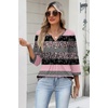 Zeagoo Womens 3/4 Length Sleeve Tops V Neck Dressy Casual T Shirts Pleated Business Work Blouses Basic Tees S-3XL(Tz245)