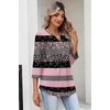 Zeagoo Womens 3/4 Length Sleeve Tops V Neck Dressy Casual T Shirts Pleated Business Work Blouses Basic Tees S-3XL(Tz245)