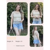 Zeagoo Womens Mesh T Shirts Short Sleeve Casual Tops Hollow Out Pullover Shirts Crewneck Sexy Fishnet Crop Tee S-XXL(Coffee)