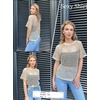 Zeagoo Womens Mesh T Shirts Short Sleeve Casual Tops Hollow Out Pullover Shirts Crewneck Sexy Fishnet Crop Tee S-XXL(Coffee)
