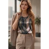 Zeagoo Womens Satin Tank Top Pleated Sleeveless Blouse Dressy Casual Tops Crewneck Silk Shirts Business Summer Clothes(Cx278)