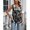 Zeagoo Womens Satin Tank Top Pleated Sleeveless Blouse Dressy Casual Tops Crewneck Silk Shirts Business Summer Clothes(Zr220)