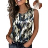 Zeagoo Womens Satin Tank Top Pleated Sleeveless Blouse Dressy Casual Tops Crewneck Silk Shirts Business Summer Clothes(Zr220)