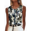 Zeagoo Womens Satin Tank Top Pleated Sleeveless Blouse Dressy Casual Tops Crewneck Silk Shirts Business Summer Clothes(Zr220)