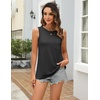 Zeagoo Women’s Tank Tops 2026 Loose Fit High Neck Summer Top Dressy Casual Sleeveless Shirts with Pocket(1-black)