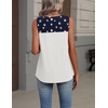 Zeagoo Womens Tank Tops Summer Sleeveless Loose Fit Tops V Neck Pleated Shirts Basic Tees Dressy Casual Trendy Clothes(Gq39-american Flag)