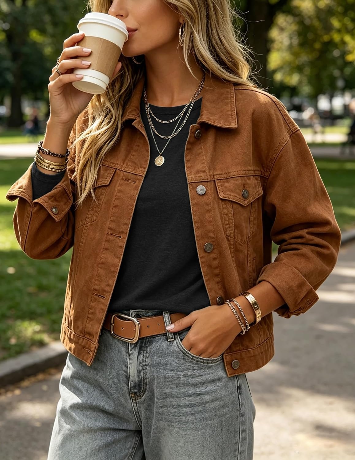 image:imageZeagoo Womens Casual Shirts Long Sleeve Tops Soft Crewneck Tshirts Basic Tee Business Workout Outfit 2026 Fall ClothesA Black