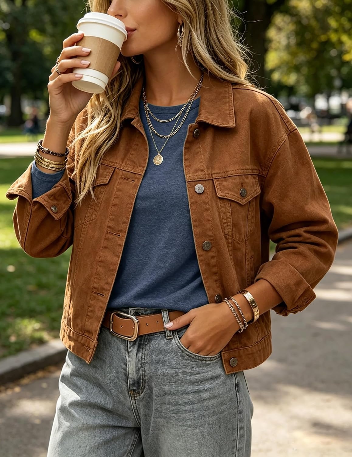 image:imageZeagoo Womens Casual Shirts Long Sleeve Tops Soft Crewneck Tshirts Basic Tee Business Workout Outfit 2026 Fall ClothesNavy Blue