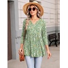 Zeagoo 3/4 Length Sleeve Womens Tops 2026 Blouses for Women Dressy Casual Fashion Clothing V Neck T-Shirts Summer Outfits(01-xh534)