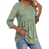 Zeagoo 3/4 Length Sleeve Womens Tops 2026 Blouses for Women Dressy Casual Fashion Clothing V Neck T-Shirts Summer Outfits(01-xh534)