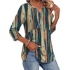 Zeagoo 3/4 Length Sleeve Womens Tops 2026 Blouses for Women Dressy Casual Fashion Clothing V Neck T-Shirts Summer Outfits(02 Tie Dye)