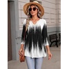 Zeagoo 3/4 Length Sleeve Womens Tops 2026 Blouses for Women Dressy Casual Fashion Clothing V Neck T-Shirts Summer Outfits(Jb204)