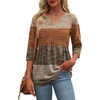 Zeagoo 3/4 Length Sleeve Womens Tops 2026 Blouses for Women Dressy Casual Fashion Clothing V Neck T-Shirts Summer Outfits(Jh398)