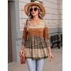 Zeagoo 3/4 Length Sleeve Womens Tops 2026 Blouses for Women Dressy Casual Fashion Clothing V Neck T-Shirts Summer Outfits(Jh398)