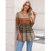 Zeagoo 3/4 Length Sleeve Womens Tops 2026 Blouses for Women Dressy Casual Fashion Clothing V Neck T-Shirts Summer Outfits(Jh398)