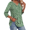 Zeagoo 3/4 Length Sleeve Womens Tops 2026 Blouses for Women Dressy Casual Fashion Clothing V Neck T-Shirts Summer Outfits(Jh560)