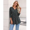 Zeagoo 3/4 Length Sleeve Womens Tops 2026 Blouses for Women Dressy Casual Fashion Clothing V Neck T-Shirts Summer Outfits(Xh522)