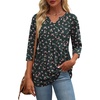 Zeagoo 3/4 Length Sleeve Womens Tops 2026 Blouses for Women Dressy Casual Fashion Clothing V Neck T-Shirts Summer Outfits(Xh522)