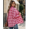 Zeagoo Flannel Button Down Shirts for Women Long Sleeve Plaid Shackets | Summer Shirts Women Flannel Plaid Button Up Shackets Breathable Long Sleeve Jacket Casual Office Western Cowgirl Daily Tops(Gz192)