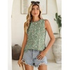 Zeagoo Summer Tank Top for Women 2026 Pleated High Neck Tops Loose Fit Flowy Dressy Tunic Sleeveless Shirts(B-xh534)