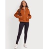 Zeagoo Women Plus Size Zipper Hoodie Long Sleeve 2024 Trendy Sweatshirts Athletic Cropped Tops Dark Grey Large(Brick Red)