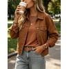 Zeagoo Women’s Casual Shirts Long Sleeve Tops Soft Crewneck Tshirts Basic Tee Business Workout Outfit 2026 Fall Clothes(Caramel)