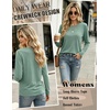Zeagoo Women’s Casual Shirts Long Sleeve Tops Soft Crewneck Tshirts Basic Tee Business Workout Outfit 2026 Fall Clothes(Light Green)