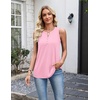 Zeagoo Womens Tank Tops 2026 Loose V Neck Spring Summer Tops Business Dressy Sleeveless Shirts(Light Pink)