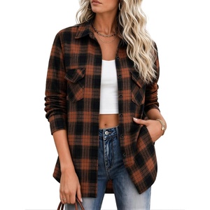 Zeagoo Flannel Button Down Shirts for Women Long Sleeve Plaid Shackets | Summer Shirts Women Flannel Plaid Button Up Shackets Breathable Long Sleeve Jacket Casual Office Western Cowgirl Daily Tops(Gz803)