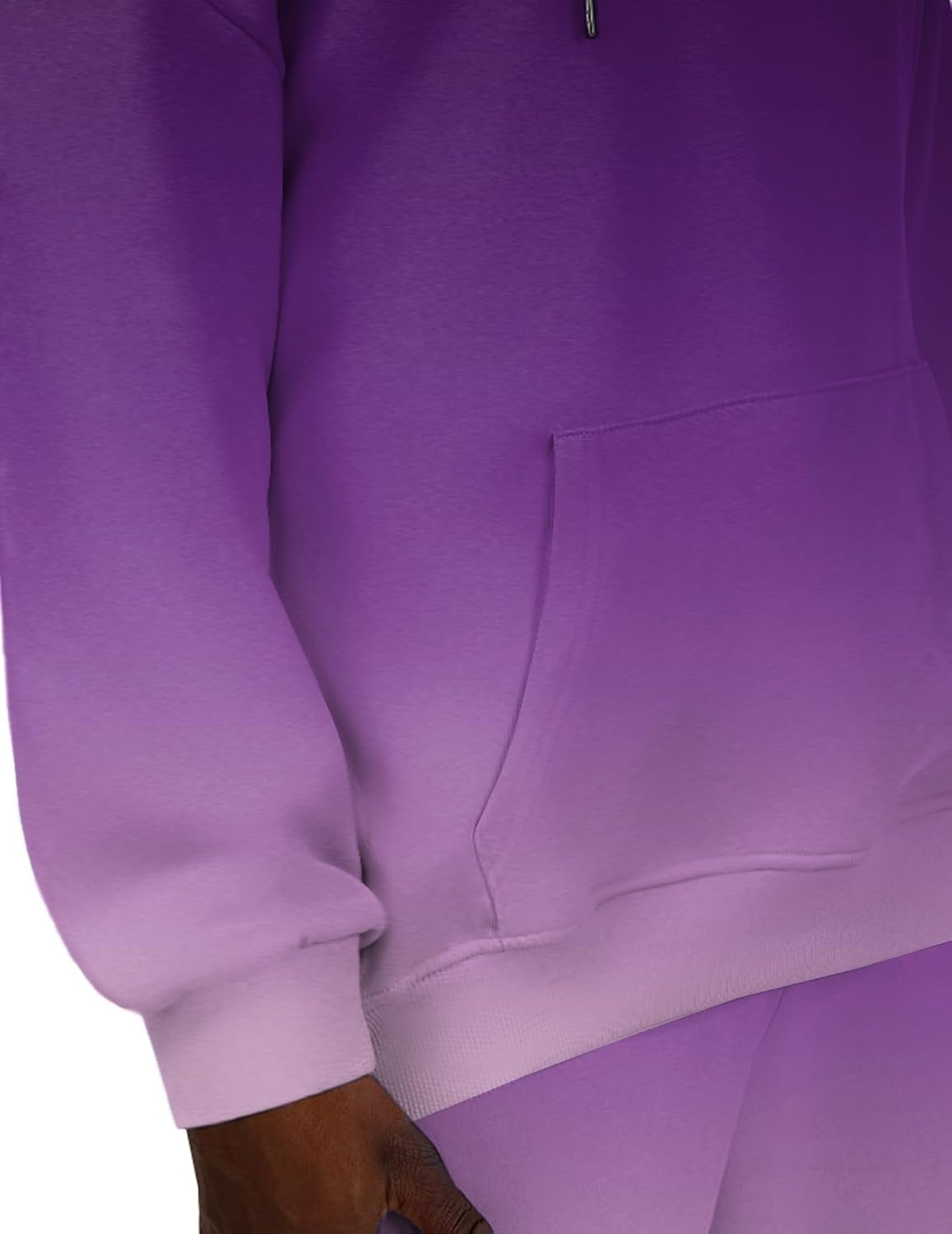 image:imageZeagoo Womens Oversized Hoodies 2025 Fleece Sweatshirts Long Sleeve Pullover with Pocket Fall Winter Outfits ClothesPurple Gradient 2