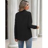 Zeagoo Blouses for Women Long Sleeve Button Down Shirts Dressy Casual Collared Tops Business Work Outfits(Black)