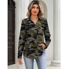 Zeagoo Blouses for Women Long Sleeve Button Down Shirts Dressy Casual Collared Tops Business Work Outfits(Camouflage)