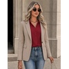 Zeagoo Button Down Shirts for Women Long Sleeve Tops Striped Solid Blouses | Collared V Neck Shirts Button Up Shirt Dressy Casual Blouses Cute Summer Fall Fashion Clothes Office Work Tops Spring Outfits(Wine Red)