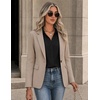 Zeagoo Button Down Shirts for Women Long Sleeve Tops Striped Solid Blouses | Collared V Neck Shirts Button Up Shirt Dressy Casual Blouses Cute Summer Fall Fashion Clothes Office Work Tops Spring Outfits(Black)