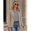 Zeagoo Button Down Shirts for Women Long Sleeve Tops Striped Solid Blouses | Collared V Neck Shirts Button Up Shirt Dressy Casual Blouses Cute Summer Fall Fashion Clothes Office Work Tops Spring Outfits(Black Striped-tz285)