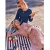 Zeagoo Fall Dresses for Women Long Sleeve Midi Dress Casual A Line Dresses 2026 Pleated Flare Dress with Pockets(Navy Floral)