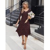 Zeagoo Midi Dresses Women 2026 Dress 3/4 Sleeve Casual Dresses with Pockets A Line Summer Beach Sundress(Leopard)