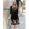 Zeagoo Summer Dresses for Women 2026 3/4 Sleeve Dress for Women Floral Midi Dresses for Casual Womens Dresses with Pockets(C-floral-pa356-new)