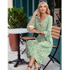 Zeagoo Summer Dresses for Women 2026 3/4 Sleeve Women’s Dress Casual Midi Tshirt Dresses with Pockets Semi-Formal Sundress(Green Xh534)